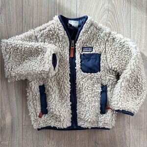 Patagonia Navy and Cream Sherpa Jacket